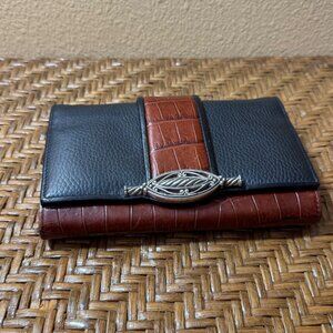 Vintage Brighton Flap Wallet/ Clutch Multiple Compartments and Slots